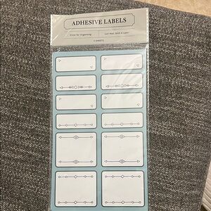 Adhesive Labels for Home Office - Blue